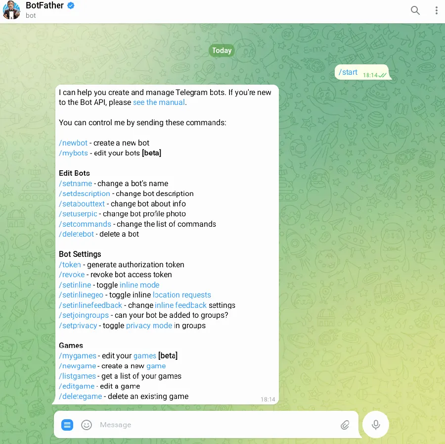 使用 Bot 的隐私注意