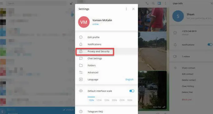 Telegram 隐私模式:头像与手机号隐藏