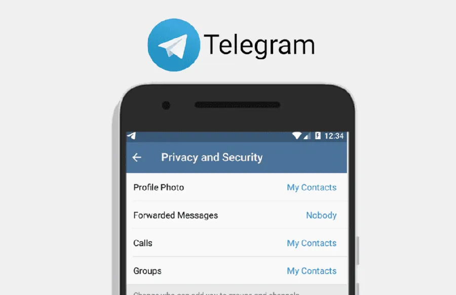 Telegram 云端数据:安全架构示意图