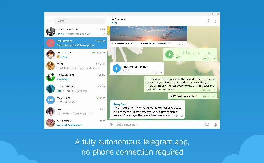 Telegram 登录与验证码：第一次登录示例图